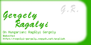 gergely ragalyi business card
