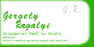 gergely ragalyi business card